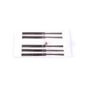 RS PRO 5 Piece Magneto File Set Engineers File Flat Shape 160 mm Length 1.1 mm Thickness 192-3684