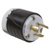 PASS & SEYMOUR 20A 250V USA NEMA L6-20P Mains Plug Black White Nylon Cable Screw L620P