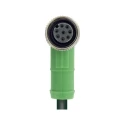 Phoenix Contact Sensor Actuator Cable, 8-way Male M12 Straight to 8-way Female Angled Socket, Polyurethane Jacket 1522752