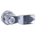 RS PRO Silver Die Cast Zinc Plated Cabinet Lock Key Unlock 26 mm Panel-to-Tongue Depth 192-9644