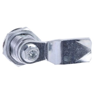 RS PRO Silver Die Cast Zinc Plated Cabinet Lock Key Unlock 26 mm Panel-to-Tongue Depth 192-9644