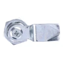 RS PRO Silver Die Cast Zinc Plated Cabinet Lock Key Unlock 26 mm Panel-to-Tongue Depth 192-9644