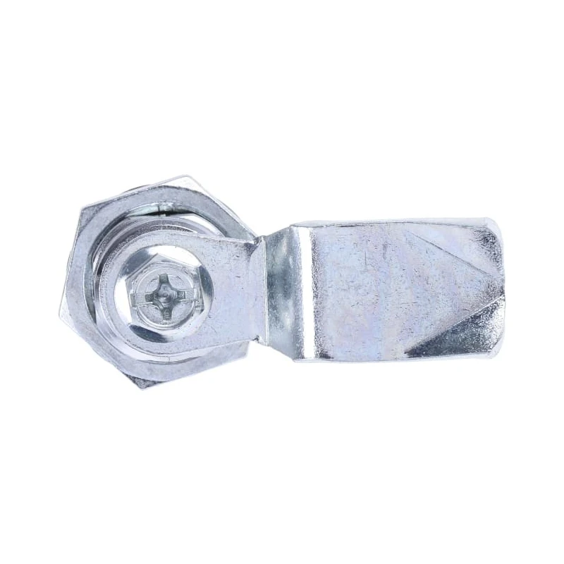 RS PRO Silver Die Cast Zinc Plated Cabinet Lock Key Unlock 26 mm Panel-to-Tongue Depth 192-9644