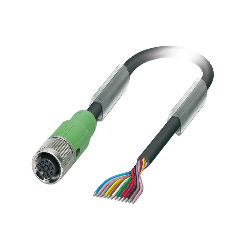 Phoenix Contact Female 12 Way Straight to 12 Way Unterminated Sensor Actuator Cable 1.5 m 30V PUR Jacket 1430611