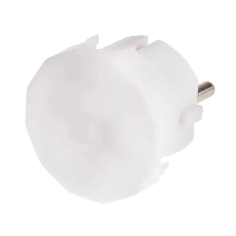 RS PRO 16A 250V Germany Type F Right Angle Mains Plug White Cable Screw Termination 849-6115