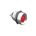 Bulgin Push Button Switch Momentary Panel Mount 19.2 mm Cutout SPST 2A MP0012/RD