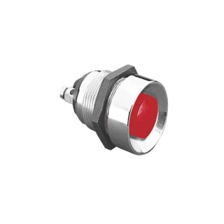 Bulgin Push Button Switch Momentary Panel Mount 19.2 mm Cutout SPST 2A MP0012/RD