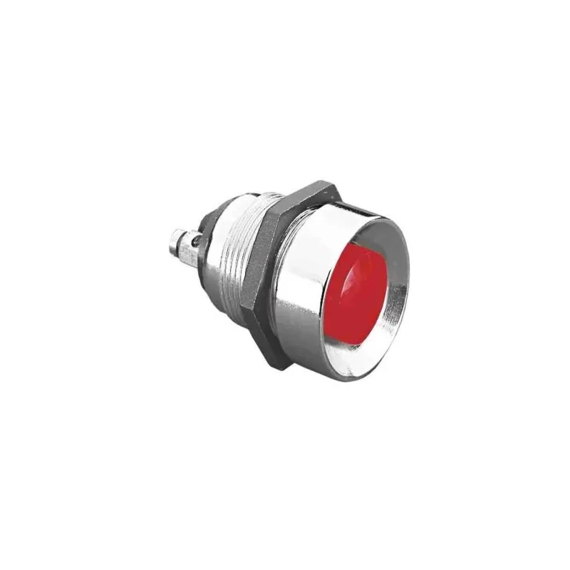 Bulgin Push Button Switch Momentary Panel Mount 19.2 mm Cutout SPST 2A MP0012/RD