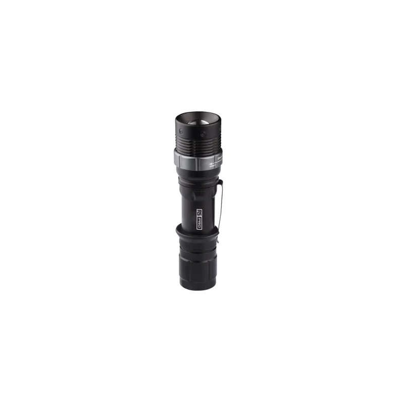 RS PRO Compact LED Torch Black 105 lm, 135 mm Length 3 x AAA Batteries 192-3681