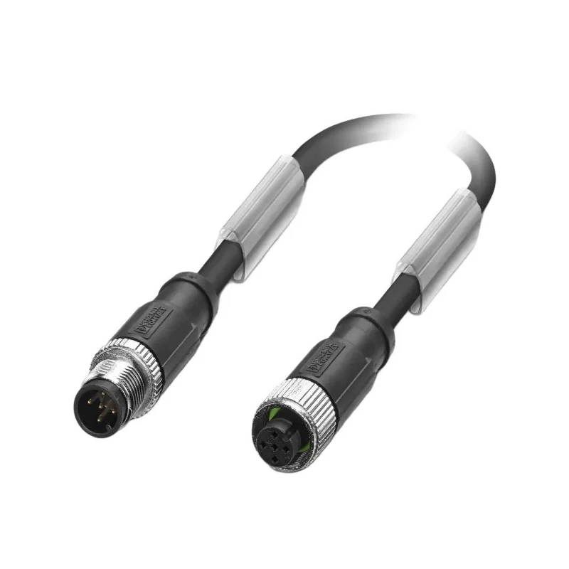 Phoenix Contact Sensor Actuator Cable Male 5 Way M12 to Female 5 Way M12, Polyurethane Jacket 300 mm 125V 1500884