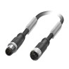 Phoenix Contact Sensor Actuator Cable Male 5 Way M12 to Female 5 Way M12, Polyurethane Jacket 300 mm 125V 1500884