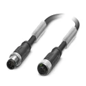 Phoenix Contact Sensor Actuator Cable Male 5 Way M12 to Female 5 Way M12, Polyurethane Jacket 300 mm 125V 1500884