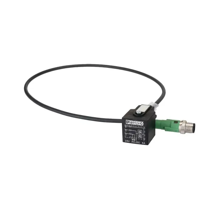 Phoenix Contact Male 3 way Straight to 3 way DIN 43650 Form A Sensor Actuator Cable 600mm 24V AC IP65/IP67 1434895