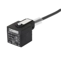 Phoenix Contact Male 3 way Straight to 3 way DIN 43650 Form A Sensor Actuator Cable 600mm 24V AC IP65/IP67 1434895