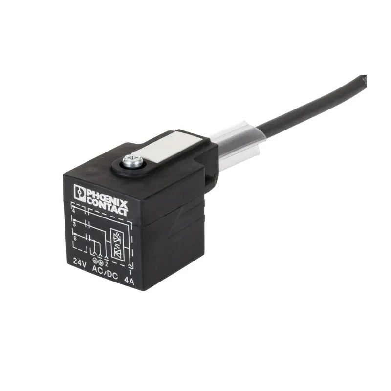 Phoenix Contact Male 3 way Straight to 3 way DIN 43650 Form A Sensor Actuator Cable 600mm 24V AC IP65/IP67 1434895