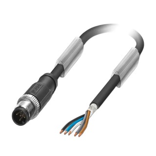 Phoenix Contact Male 5 Way M12 to Unterminated Sensor Actuator Cable 5 m Polyurethane Jacket 48, 60V 1682731
