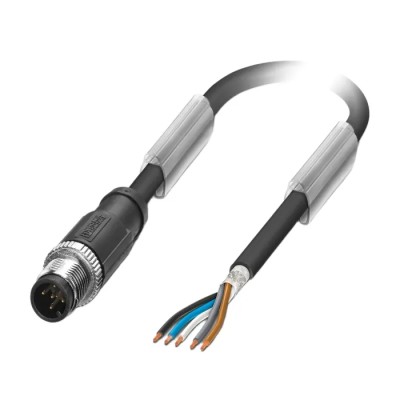 Phoenix Contact Male 5 Way M12 to Unterminated Sensor Actuator Cable 5 m Polyurethane Jacket 48, 60V 1682731
