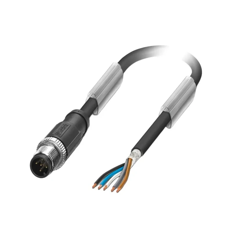 Phoenix Contact Male 5 Way M12 to Unterminated Sensor Actuator Cable 5 m Polyurethane Jacket 48, 60V 1682731
