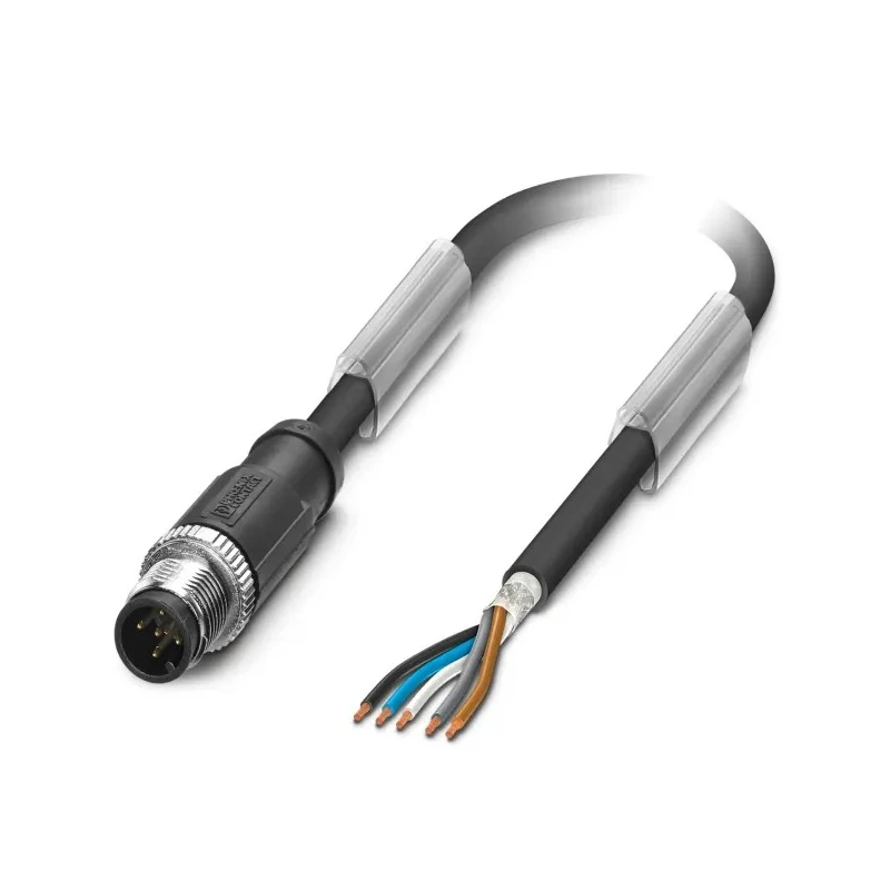 Phoenix Contact Male 5 Way M12 to Unterminated Sensor Actuator Cable 5 m Polyurethane Jacket 48, 60V 1682731