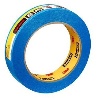 3M Blue Masking Tape 18mm Width x 55m Length Acrylic Adhesive Paper Backing 0.13mm Thickness 2090 209019