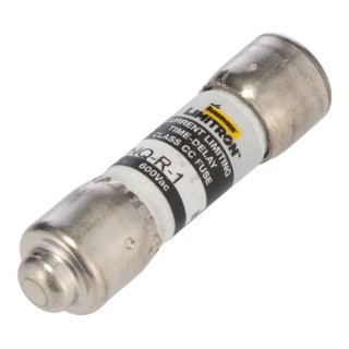 Eaton 1A Time Delay Melamine Cartridge Fuse 10 x 38 mm 600V AC FNQ-R-1