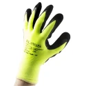 RS PRO Black Cotton Work Gloves, Size 10, Latex Coating 869-1657