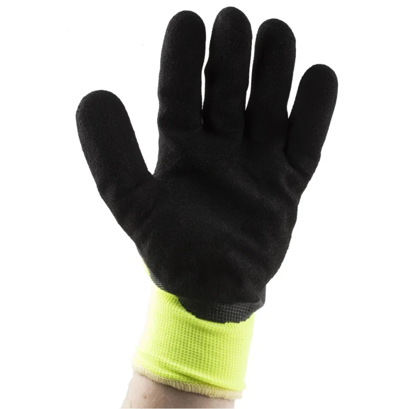 RS PRO Black Cotton Work Gloves, Size 10, Latex Coating 869-1657