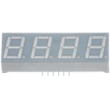 Kingbright 4 Character 7 Segment LED Display Anode Yellow 120mcd Right Side Decimal 14.2mm CA56-12SYKWA