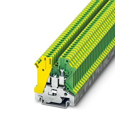 Phoenix Contact Earth Terminal Block USLKG 3 N Series Green Yellow 0.2mm² to 4mm² Screw Connection 8kV 3000611