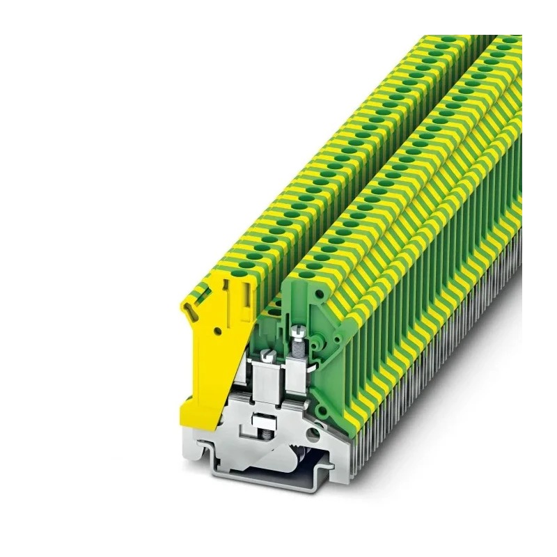 Phoenix Contact Earth Terminal Block USLKG 3 N Series Green Yellow 0.2mm² to 4mm² Screw Connection 8kV 3000611