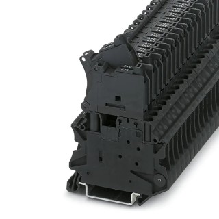 Phoenix Contact Fuse Modular Terminal Block UT 4-HESILED 24-P/P Series, Black, 0.14mm² to 6 mm², 6.3A, 24V, 1-Level 3046540