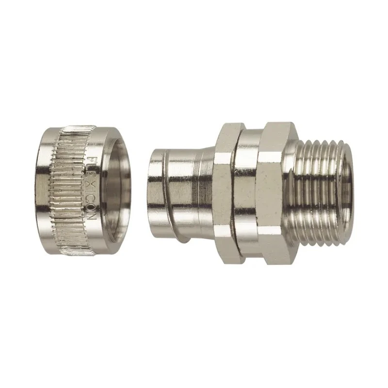 Flexicon Stainless Steel Satin Finish Conduit Fitting 32 mm Nominal Size M32 Thread IP40 SSU32-M32-S