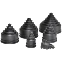 Flexicon Conduit Fitting, Thermoplastic Elastomer, Black, 13 mm Nominal Size, IP66 Rating REC13