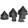 Flexicon Conduit Fitting, Thermoplastic Elastomer, Black, 13 mm Nominal Size, IP66 Rating REC13