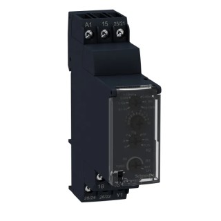 Schneider Electric Harmony Time Series DIN Rail Multifunction Timer Relay, 4-Contact DPDT, 24 V dc 24V ac 240 V RE22R2MMU