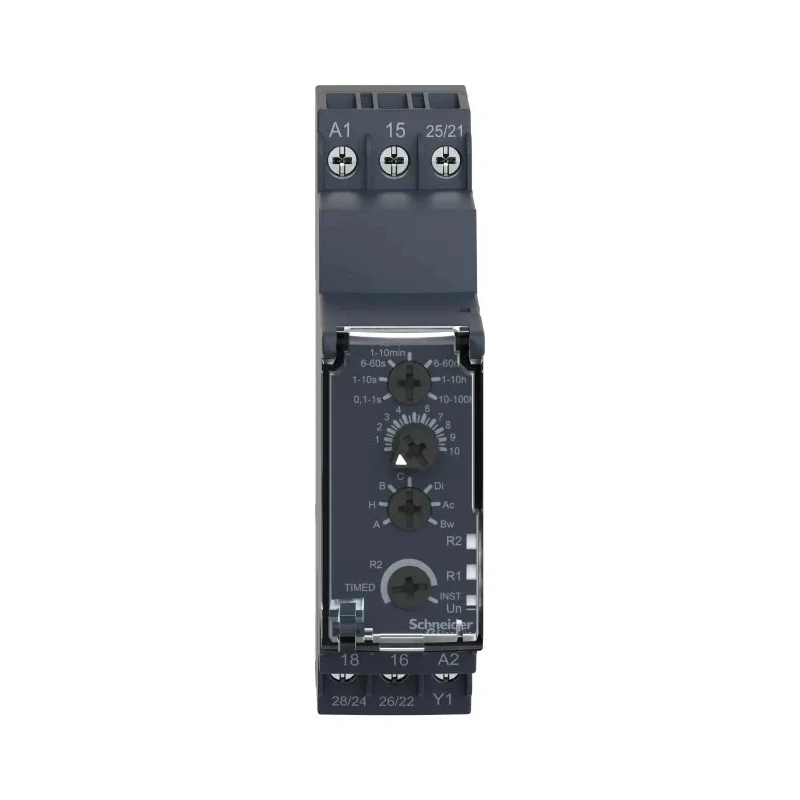 Schneider Electric Harmony Time Series DIN Rail Multifunction Timer Relay, 4-Contact DPDT, 24 V dc 24V ac 240 V RE22R2MMU