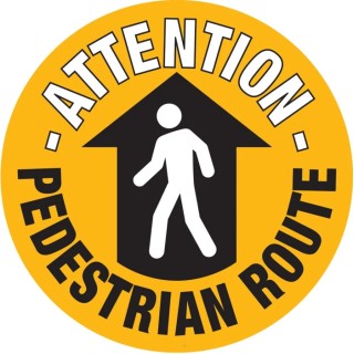 RS PRO Floor Sign Hazard Warning Sign Self-Adhesive English Polyvinyl Chloride 873-5931