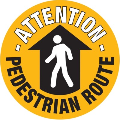 RS PRO Floor Sign Hazard Warning Sign Self-Adhesive English Polyvinyl Chloride 873-5931