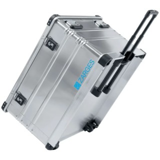 Zarges Metal Waterproof Watertight Wheeled Transit Case Aluminium 800 mm x 485 mm x 685 mm 41814
