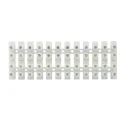 RS PRO Non-Fused Terminal Block 12-Way 10AWG Wire 32A Screw 450V Polyamide 865-9833