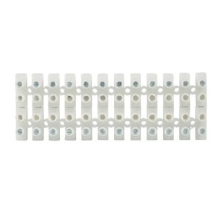 RS PRO Non-Fused Terminal Block 12-Way 10AWG Wire 32A Screw 450V Polyamide 865-9833