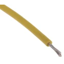 RS PRO Yellow 0.33 mm² Hook Up Wire, 22 AWG, 17/0.16 mm Core Strands, 100 m Length, Polyethylene Jacket, 6kV dc 873-8999