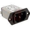 Schurter 125V ac 15A Screw IEC Connector Male Quick Connect 5110.1533.1