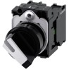 Siemens Selector Switch SPDT 2 Positions 22mm Cutout IP20 Latching SIRIUS ACT 3SU11 Series 3SU1100-2BF60-1MA0