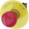 Siemens SIRIUS ACT 3SU11 Series Pull Release Emergency Stop Push Button Panel Mount 22mm Cutout 1 NC IP69 3SU1150-1HA20-1CG0