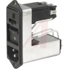 Schurter High Performance 10A 125V AC 250V AC Screw Mount IEC C14 Connector Male 2 Pole with 2 Fuse Quick CD64.1101.151