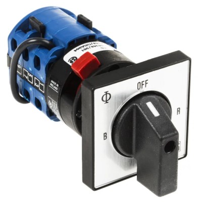 Kraus & Naimer 3-Phase 4 Position 1 Pole Cam Switch with 45° Angle of Throw CA10.A048/GBA004.*FT2