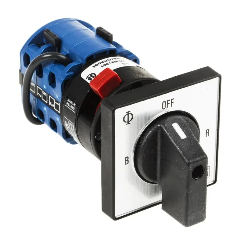 Kraus & Naimer 3-Phase 4 Position 1 Pole Cam Switch with 45° Angle of Throw CA10.A048/GBA004.*FT2