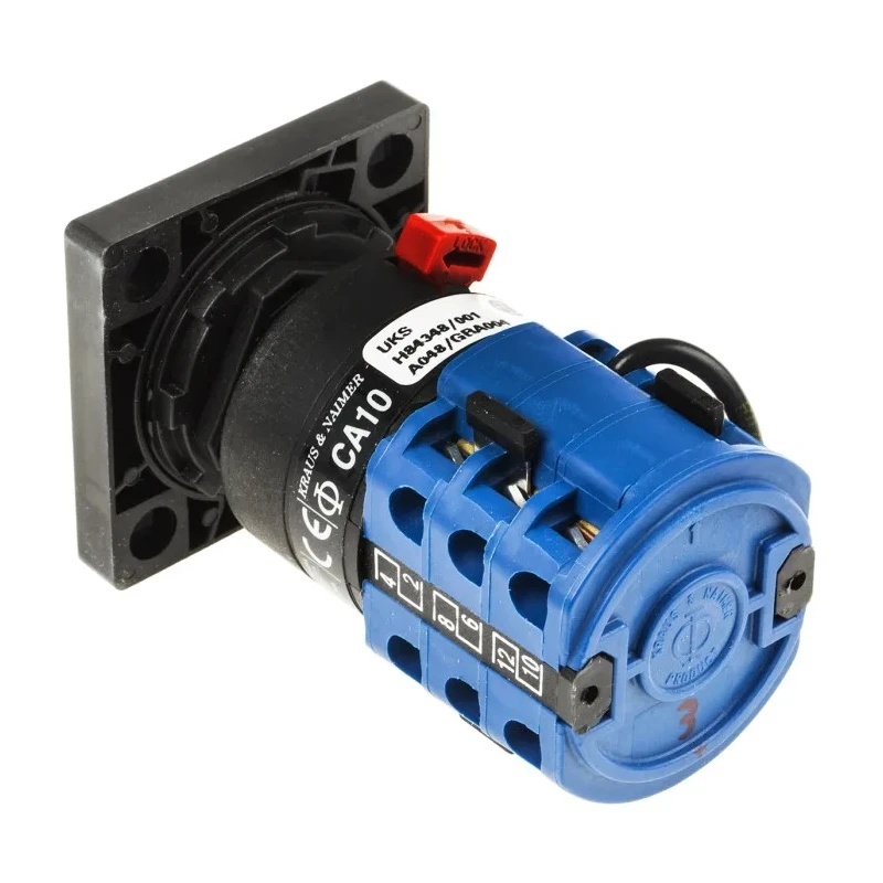 Kraus & Naimer 3-Phase 4 Position 1 Pole Cam Switch with 45° Angle of Throw CA10.A048/GBA004.*FT2