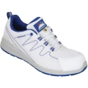 Himalayan Unisex White Non-Metallic Safety Trainer Lace Up, ESD, Slip Oil Penetration Resistant SRC, EN ISO 20345 910CBK120
